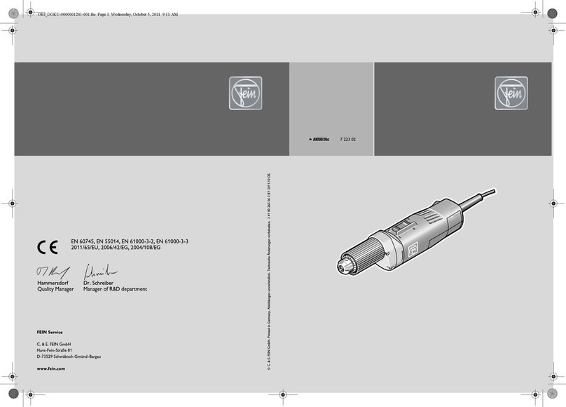 Fein 7 223 02 instruction manual