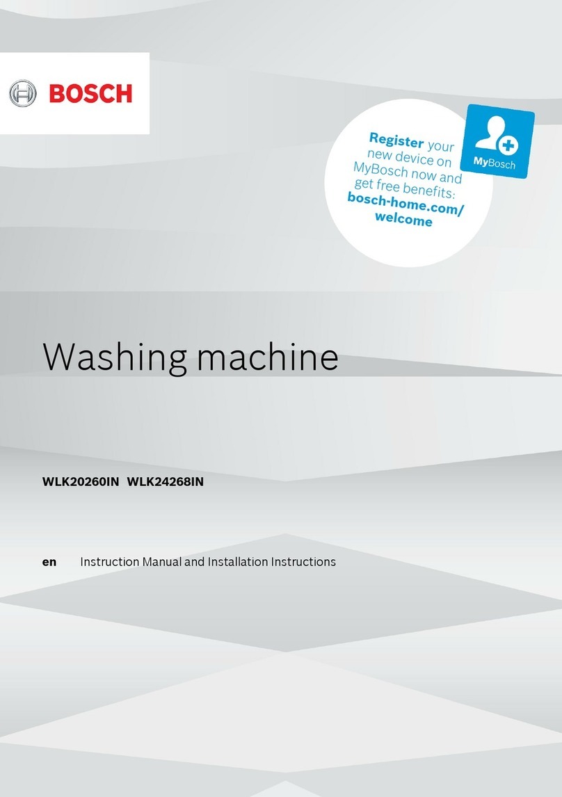 Bosch WLK24268IN Instruction manual and installation instructions