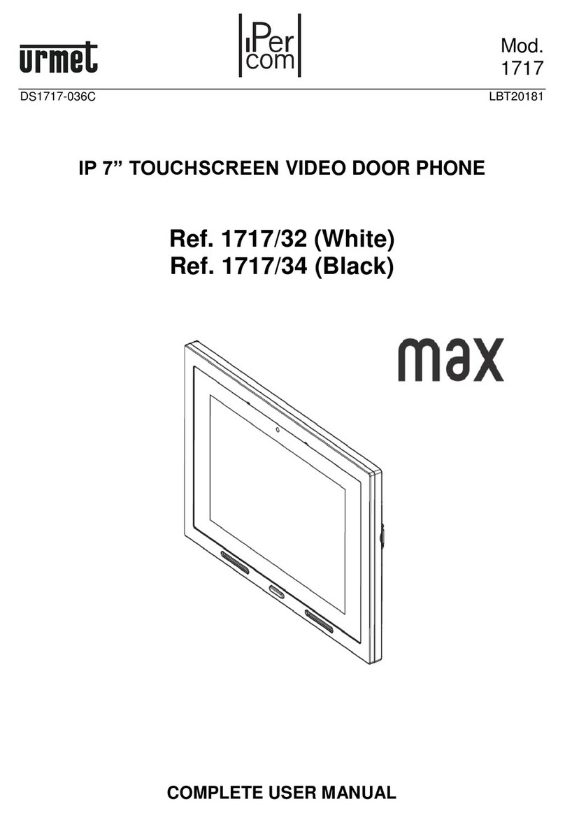 urmet domus iPer Voice Max 1717 Series User manual