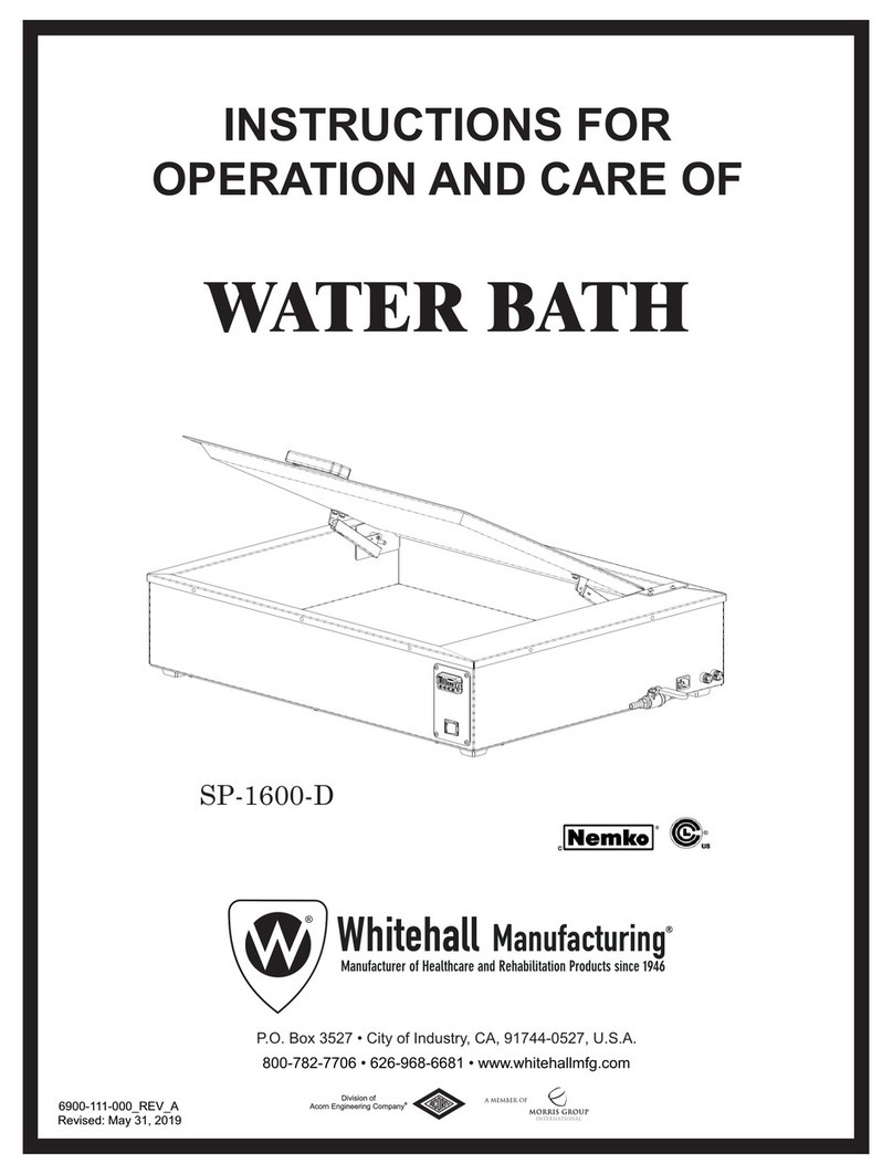 Whitehall Nemko SP-1600-D Instructions for operation and care