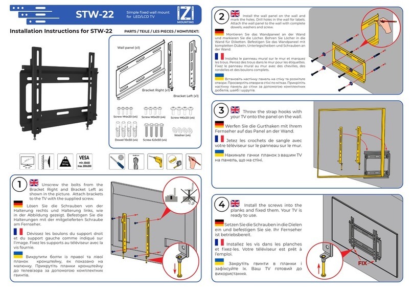 IZI Mounting STW-22 installation instructions