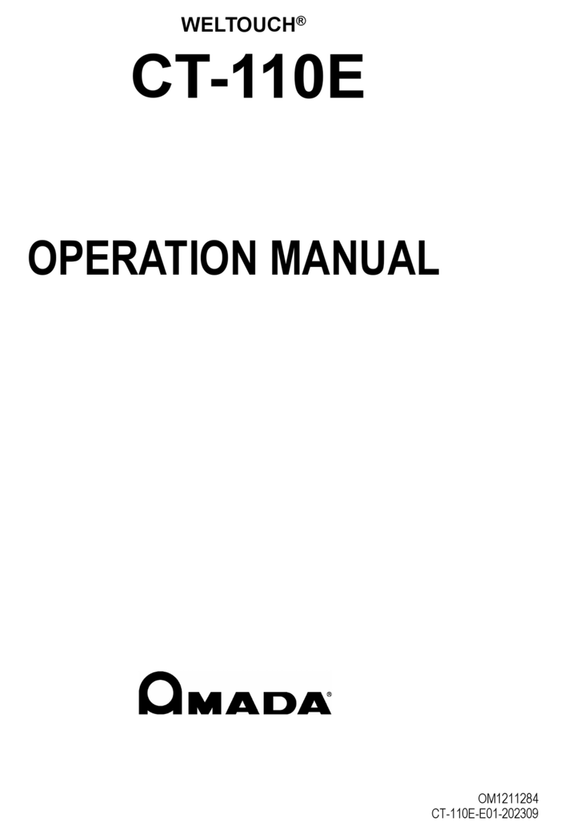 Amada WELTOUCH CT-110E User manual