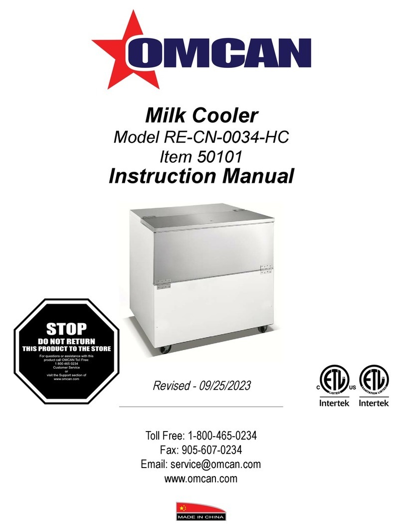 Omcan RE-CN-0034-HC instruction manual