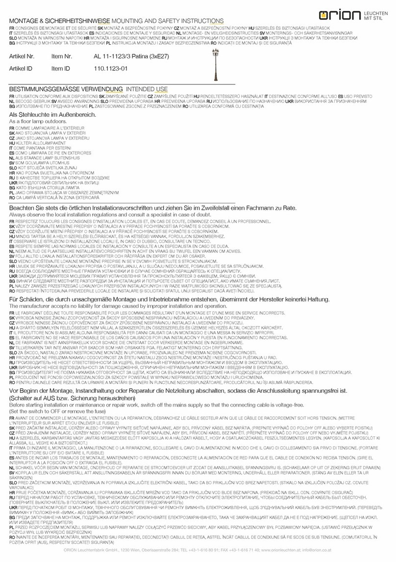 Orion AL 11-1123/3 Technical manual