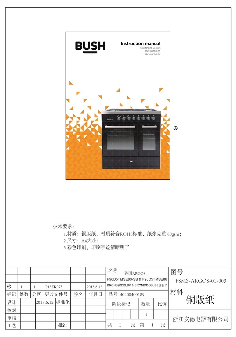 Bush BRCNB90DBLSS instruction manual