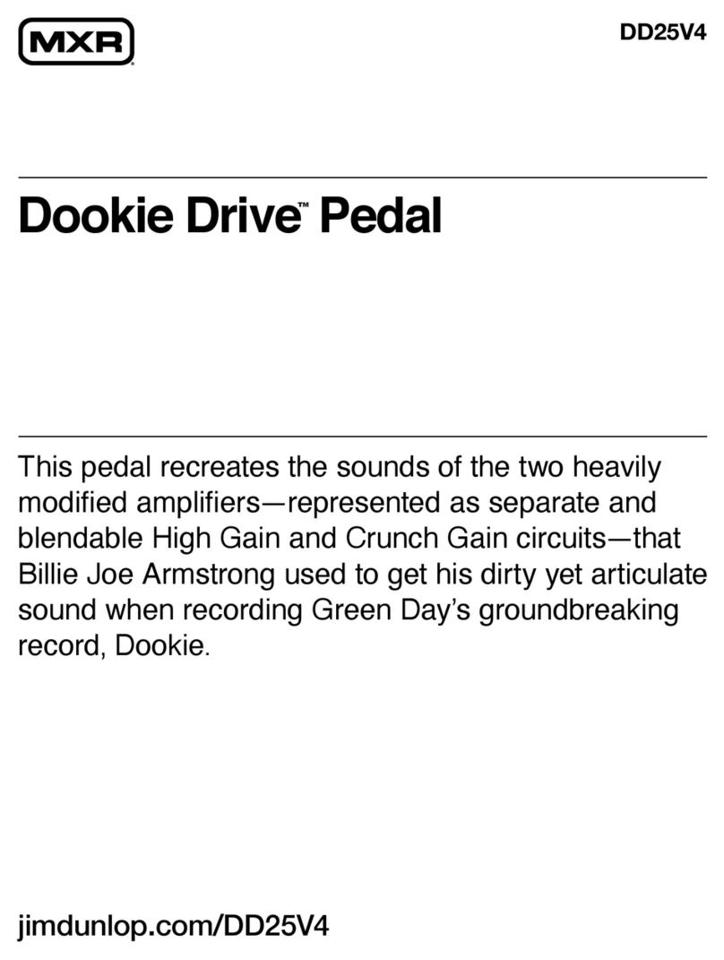 mxr Dookie Drive DD25V4 manual