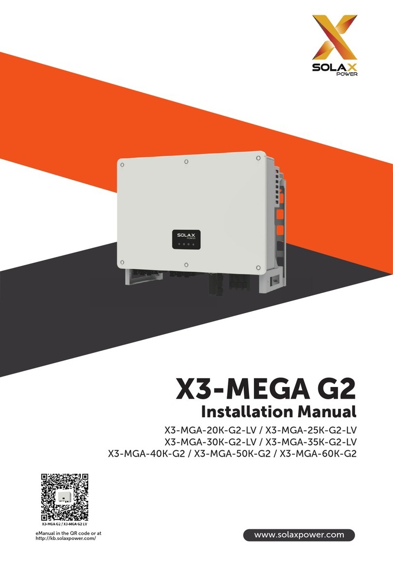 SolaX Power X3-MGA-20K-G2-LV User manual