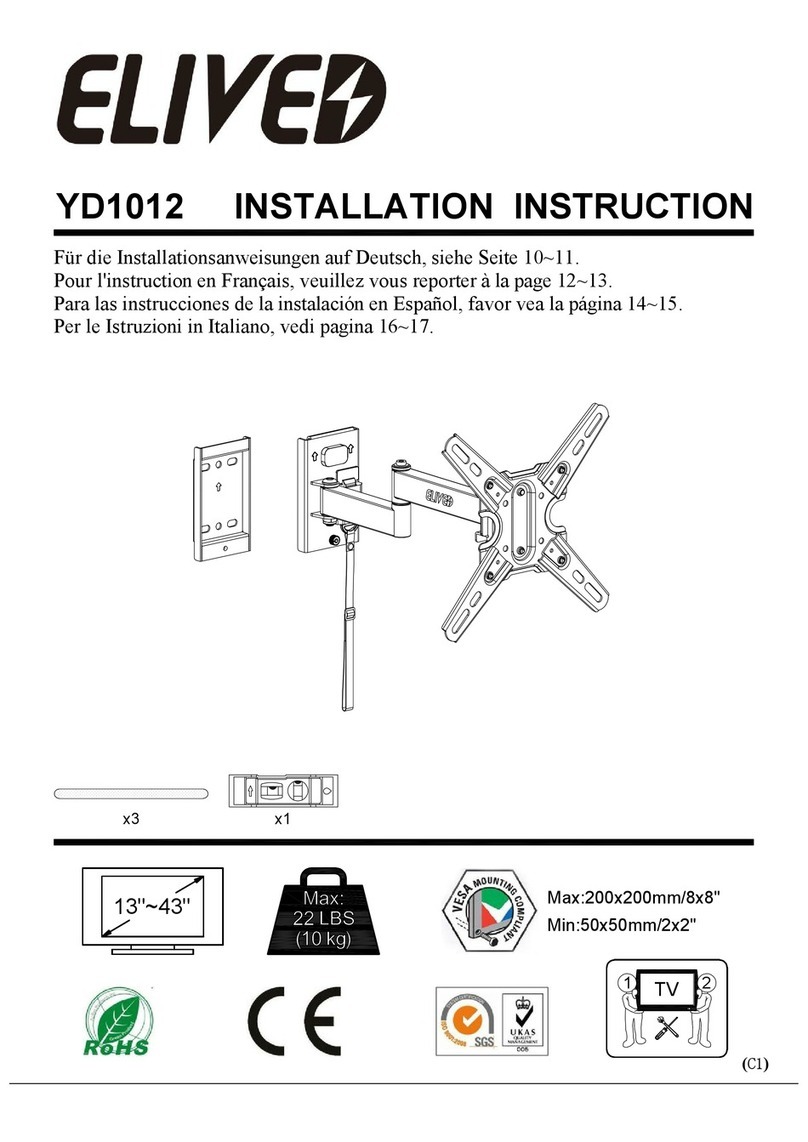 elive YD1012 installation instructions