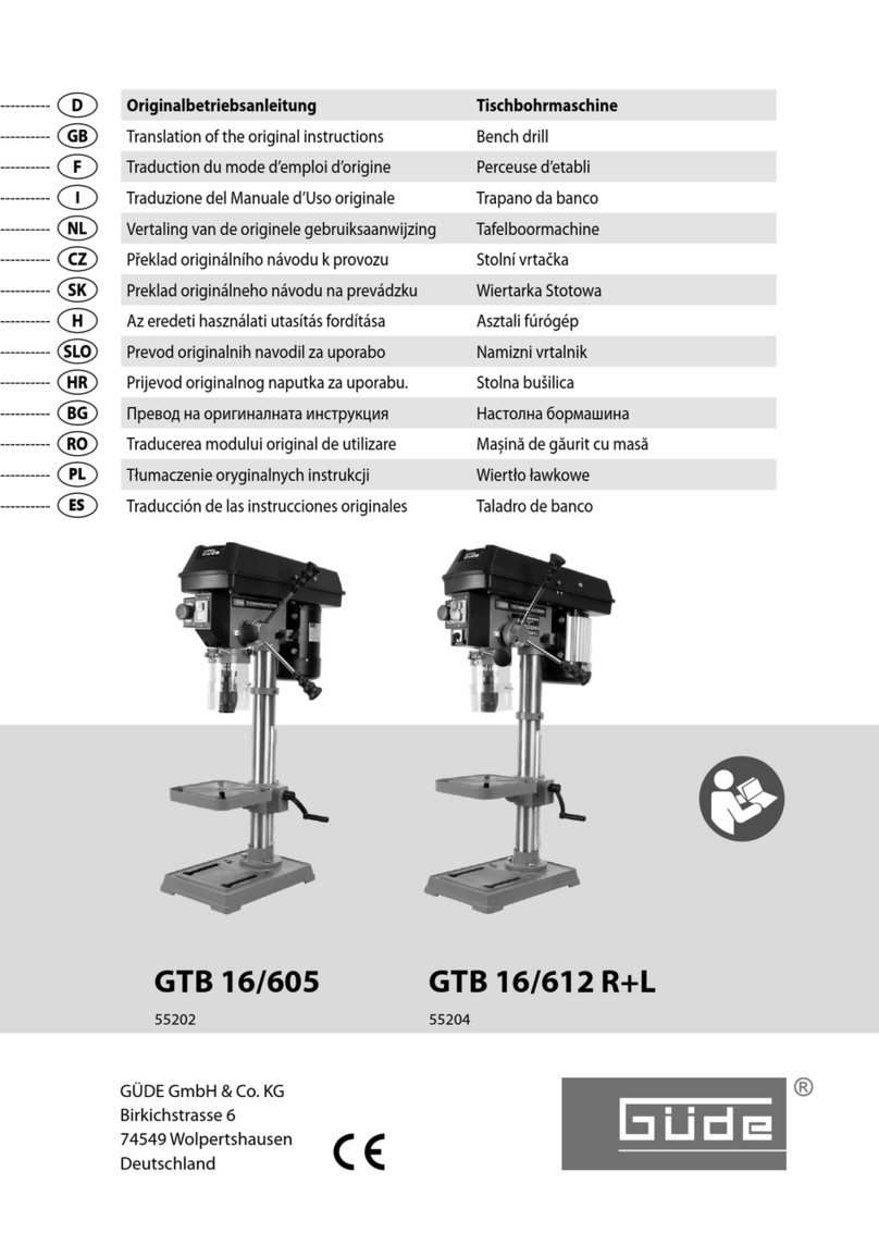 GÜDE GTB 16/605 instructions