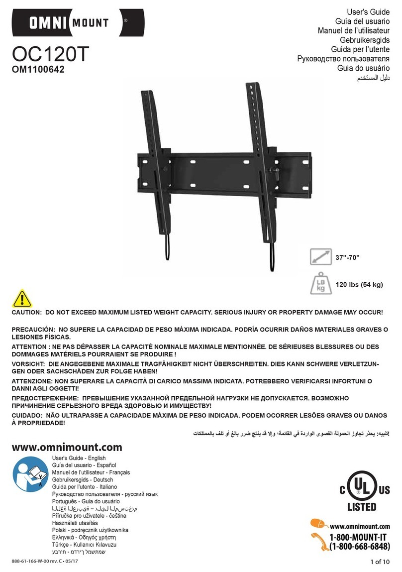 Omnimount OC120T User manual
