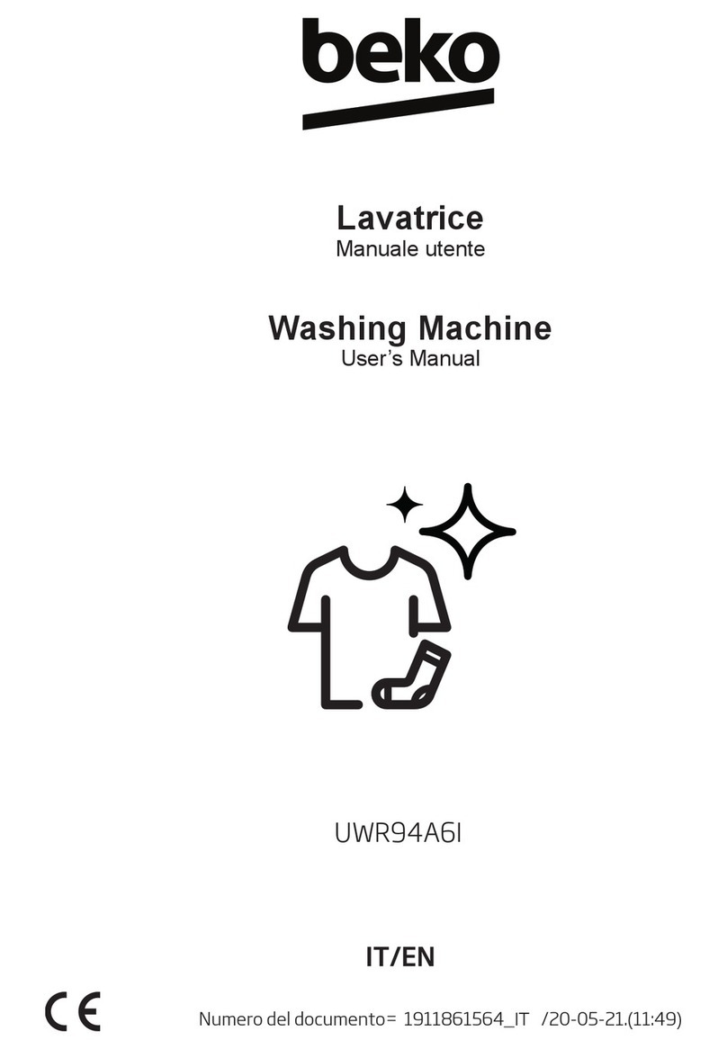 Beko UWR94A6I user manual