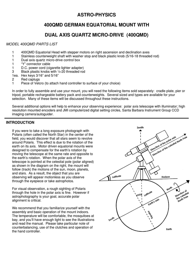 ASTRO-PHYSICS 400QMD User manual