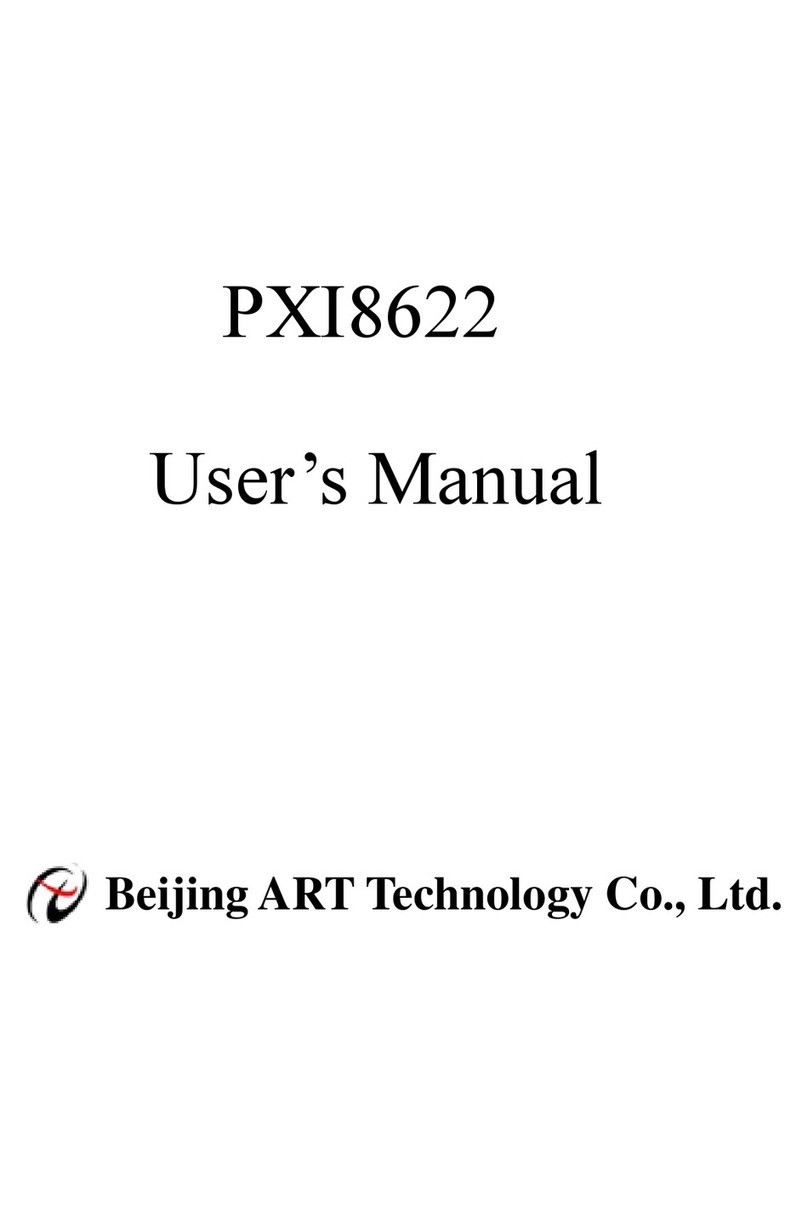 Beijing ART Tech PXI8622 user manual