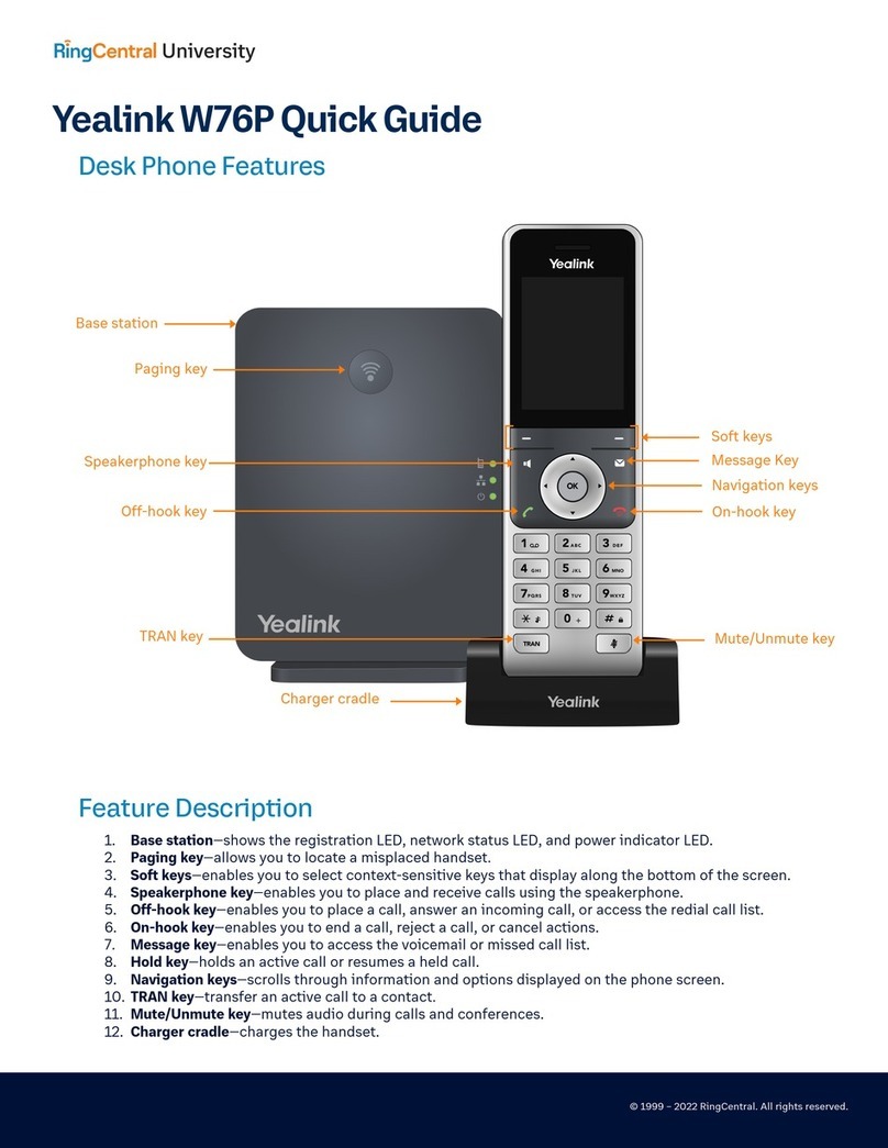 Yealink W76P User manual