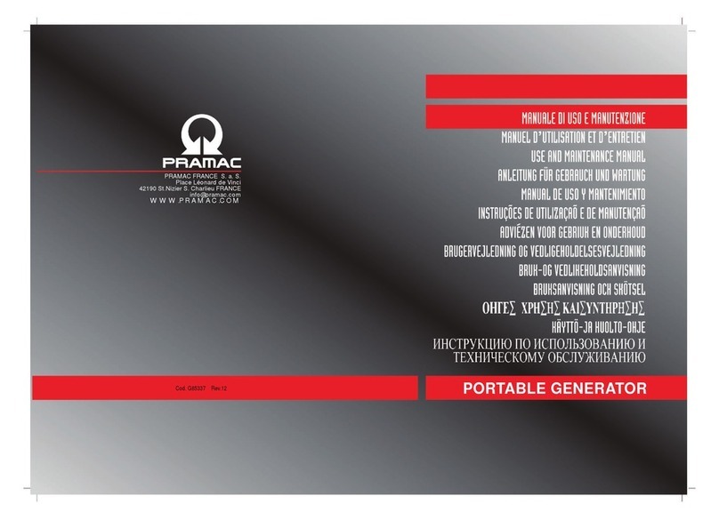 Pramac WX6200ES User manual