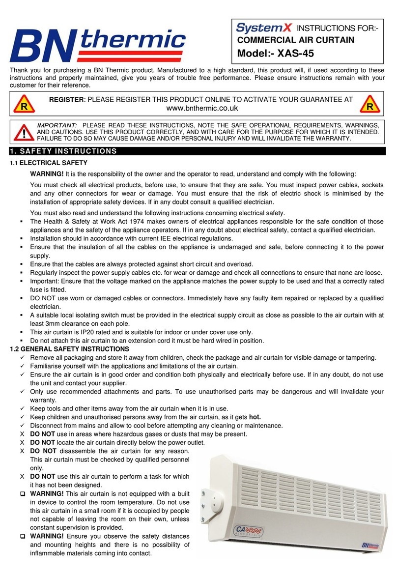 BN Thermic System X XAS-45 instructions