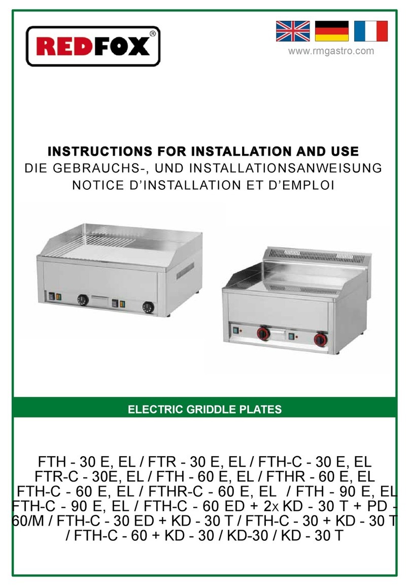 Redfox FTH-C-30 E Instructions for installation and use