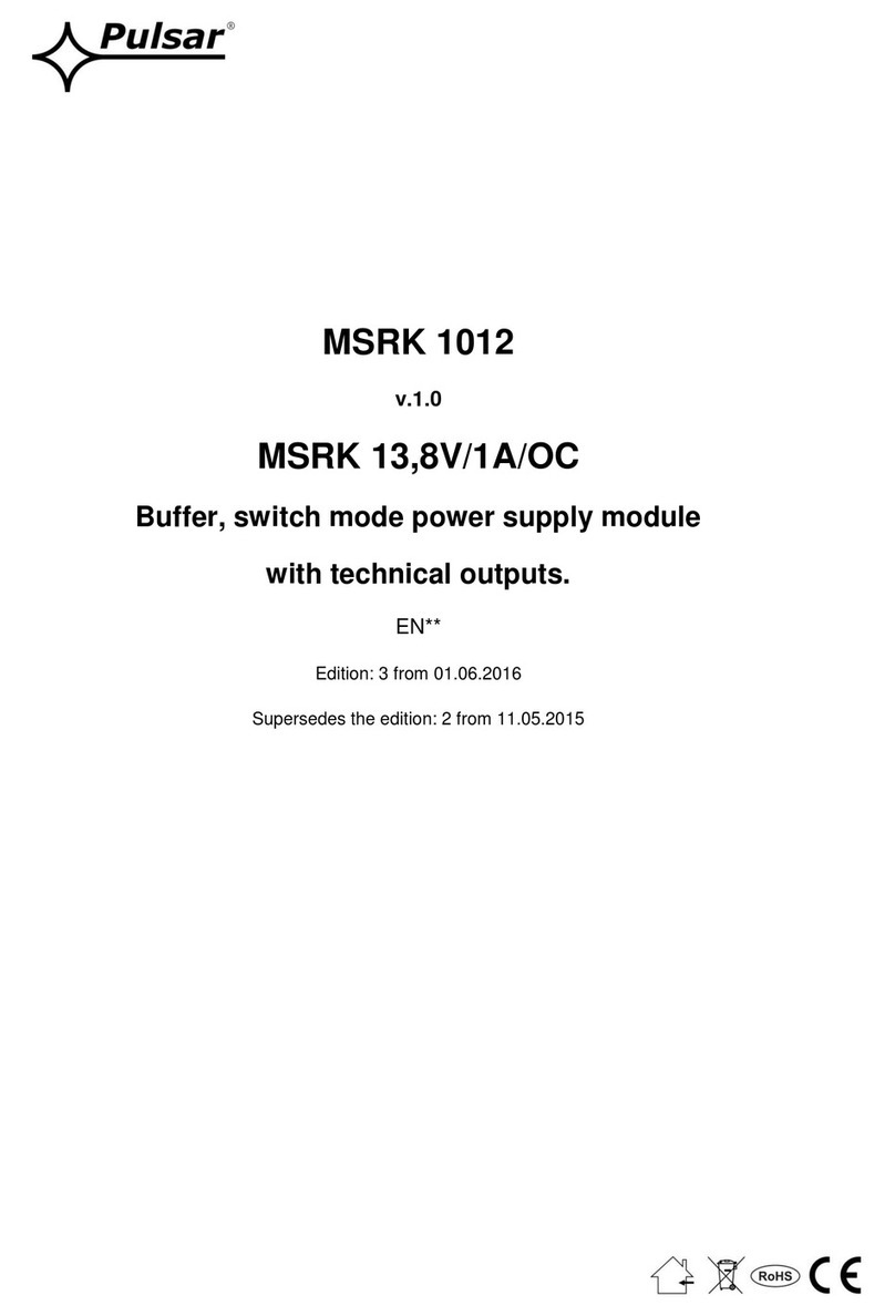 Pulsar MSRK 1012 User manual Pulsar MSRK 1012 User manual
