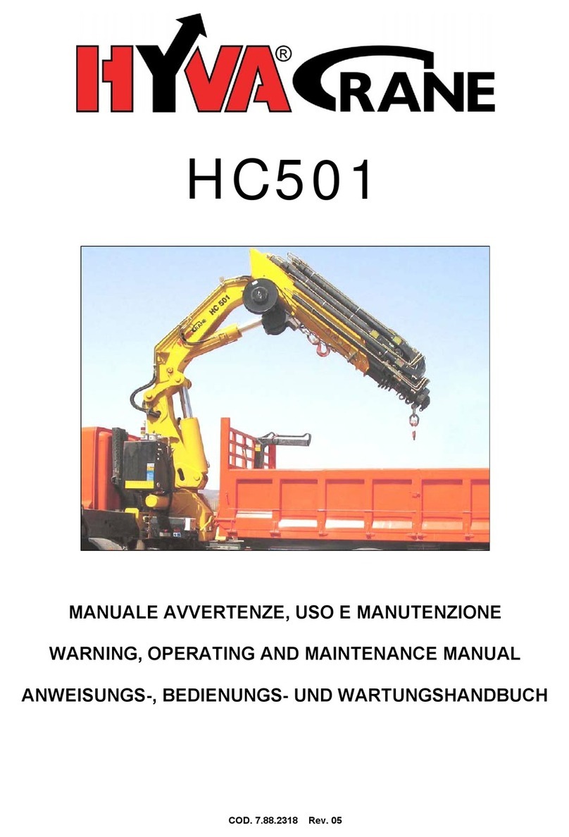 HYVA HC501 WARNING, OPERATING AND MAINTENANCE MANUAL