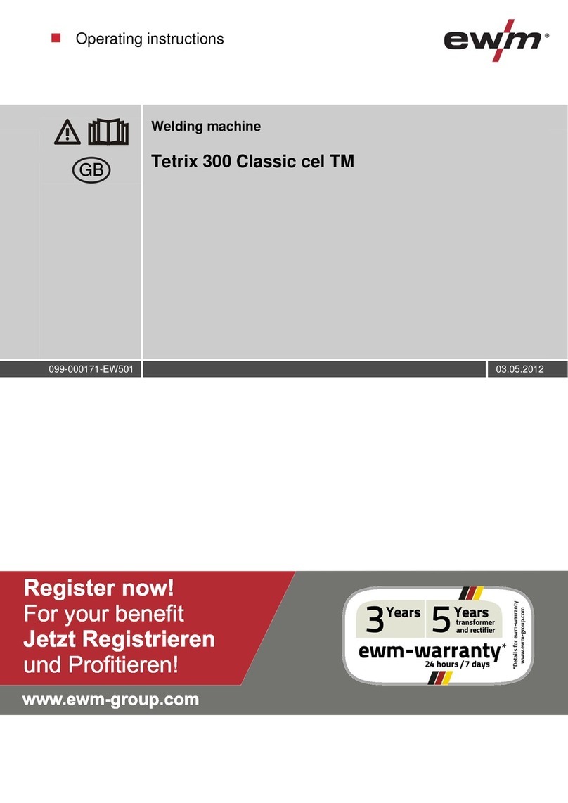 EWM Tetrix 300 Classic cel TM User manual