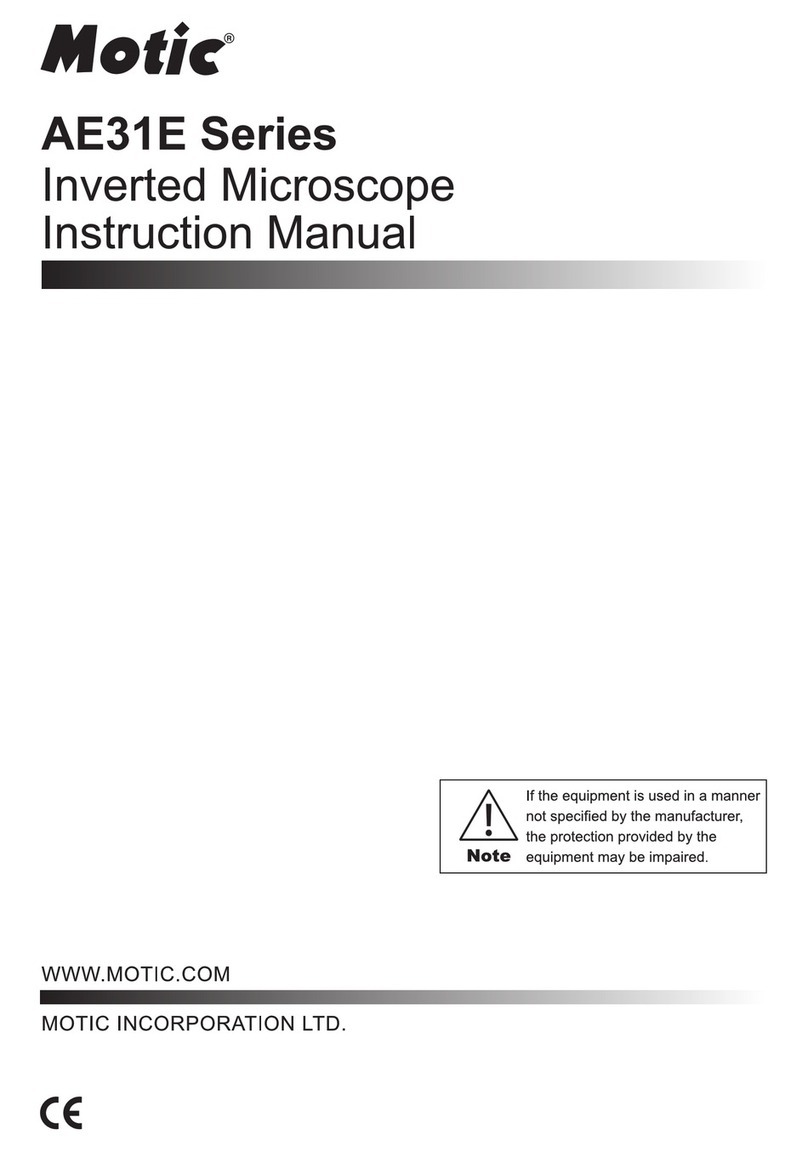 Motic AE31E Series instruction manual