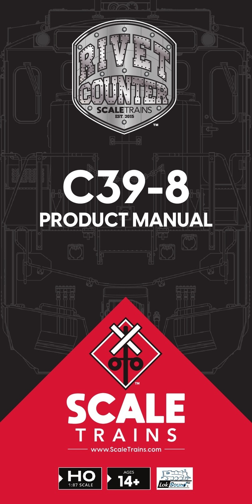 ScaleTrains RIVET COUNTER C39-8 product manual