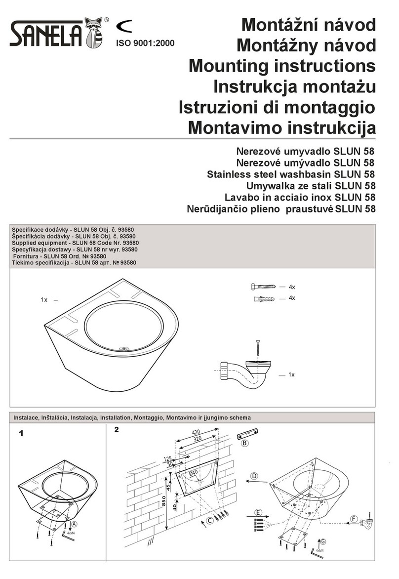 Sanela SLUN 58 Mounting instructions