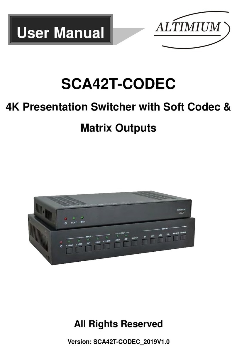 Altimium SCA42T-CODEC User manual