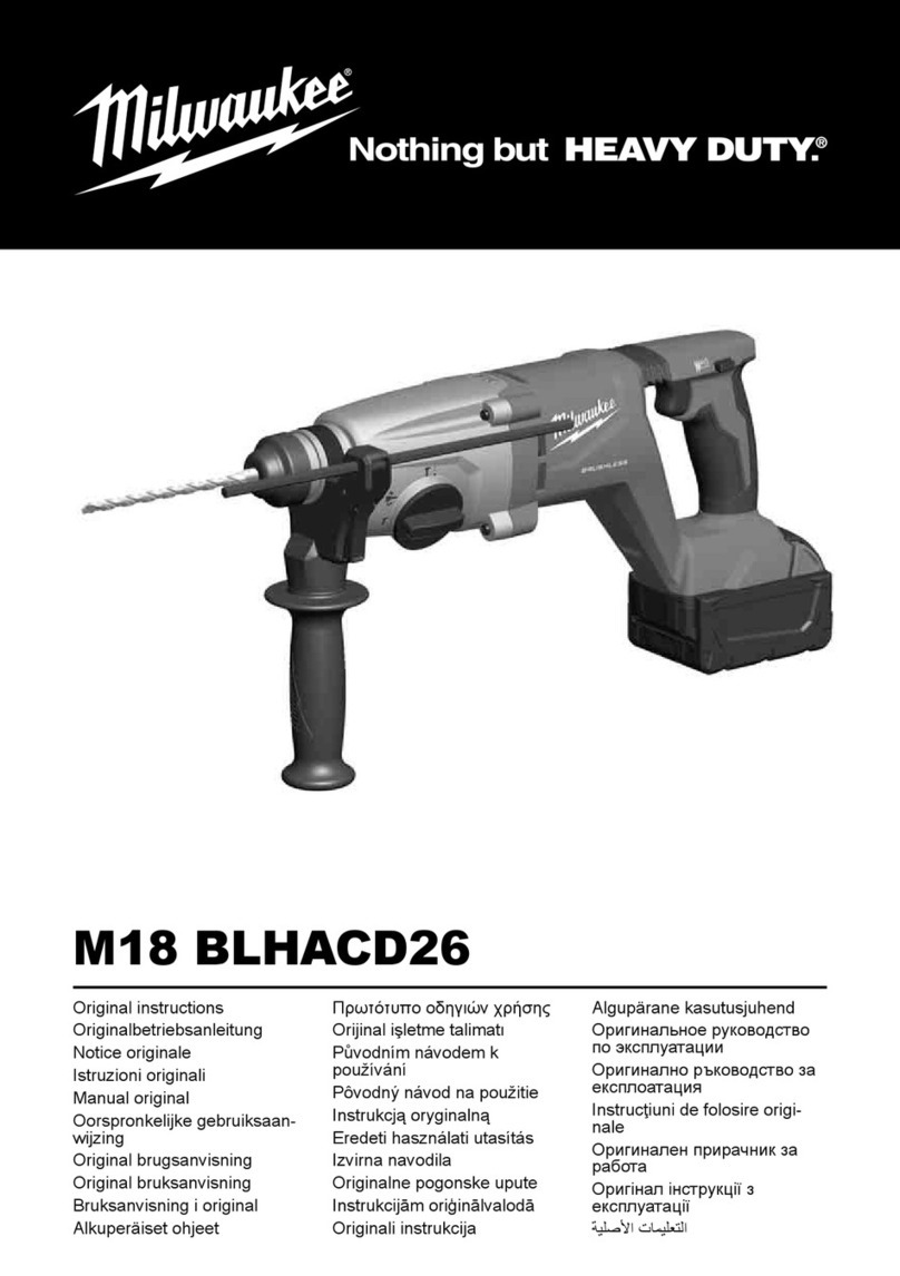 Milwaukee HEAVY DUTY M18 BLHACD26 Original instructions