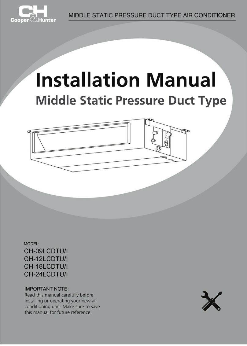 Cooper & Hunter CH-12LCDTU/I User manual