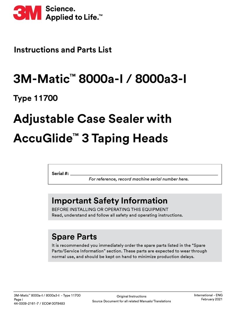 3M Matic 8000a-I Instructions and parts list