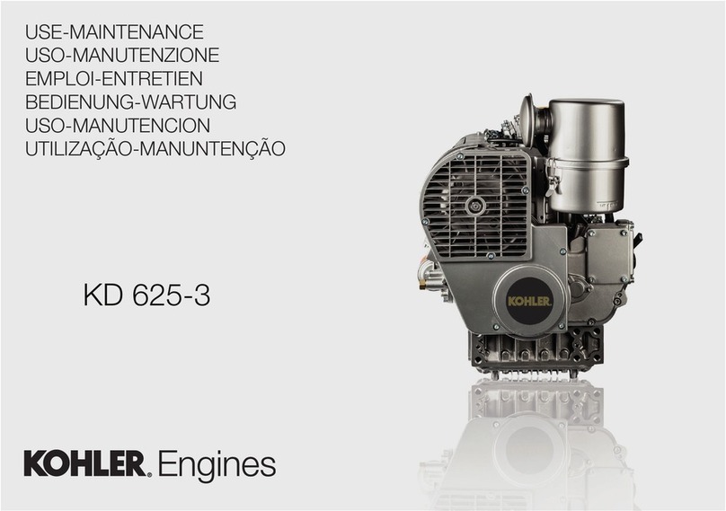 Kohler KD625-3 Parts list manual