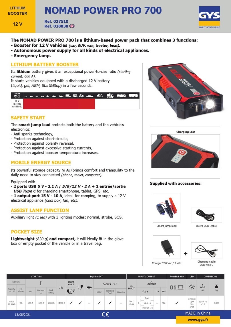 GYS 028838 User manual