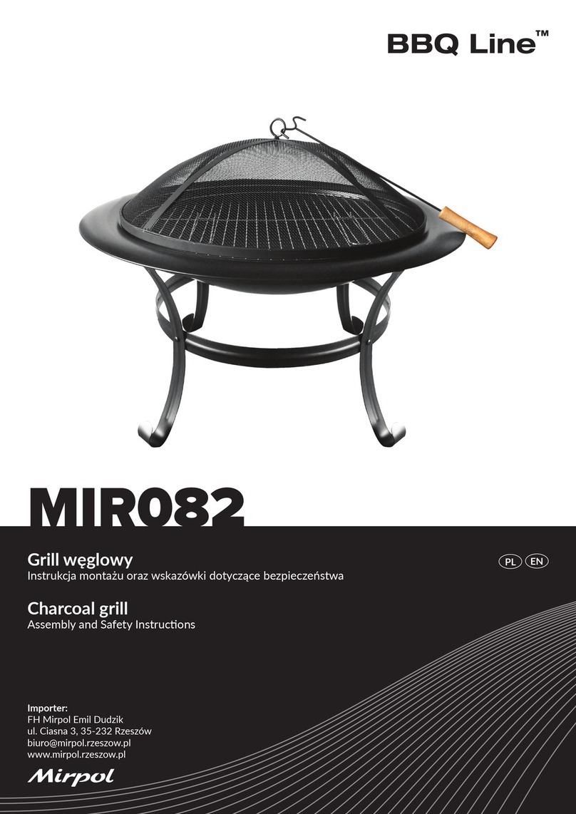 Mirpol BBQ Line MIR082 Assembly and safety instructions