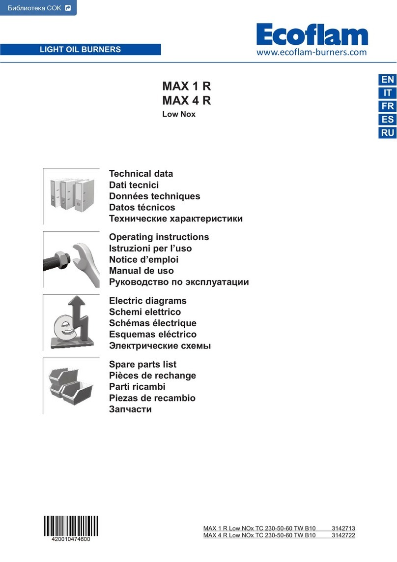 Ecoflam MAX 1R LOW NOx manual