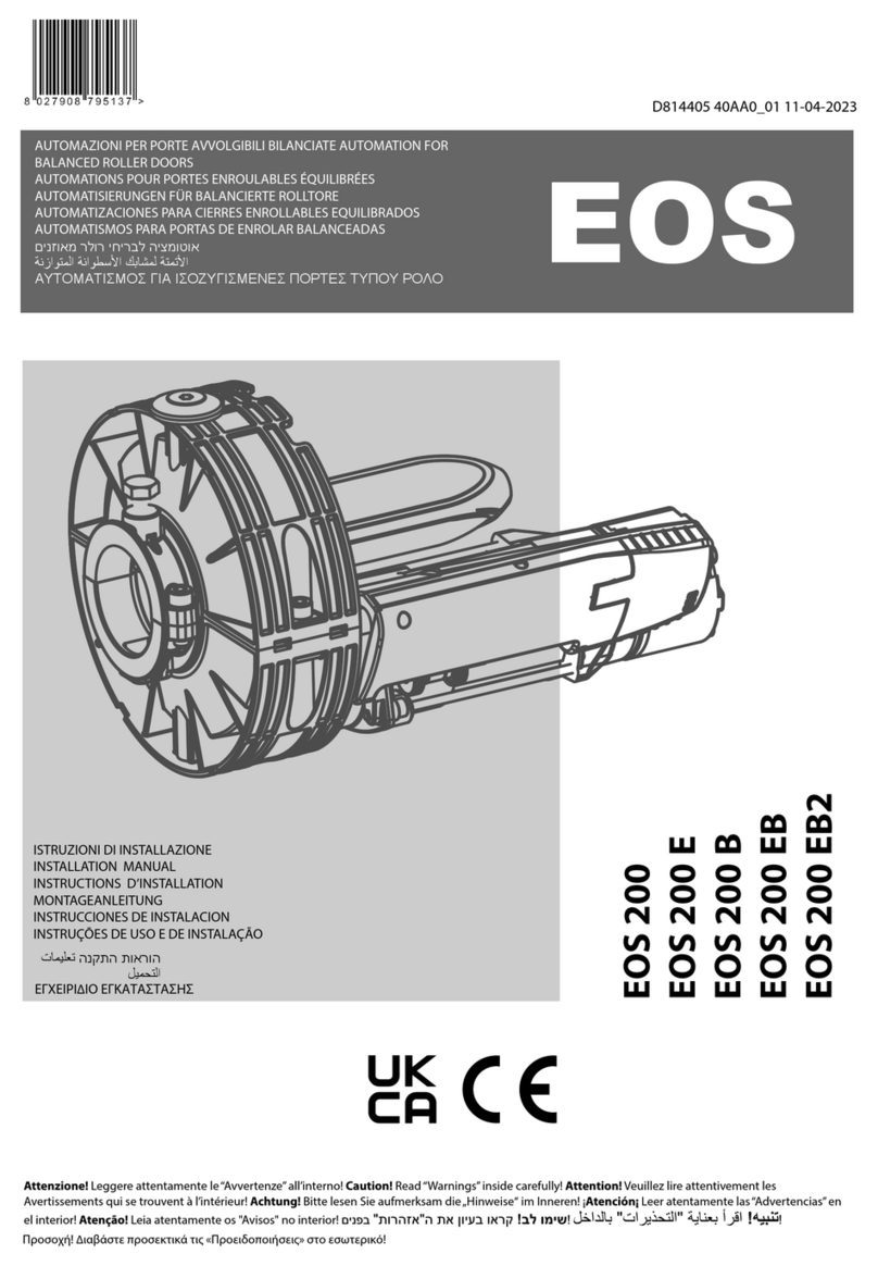 Oxygen Automation EOS 200 manual