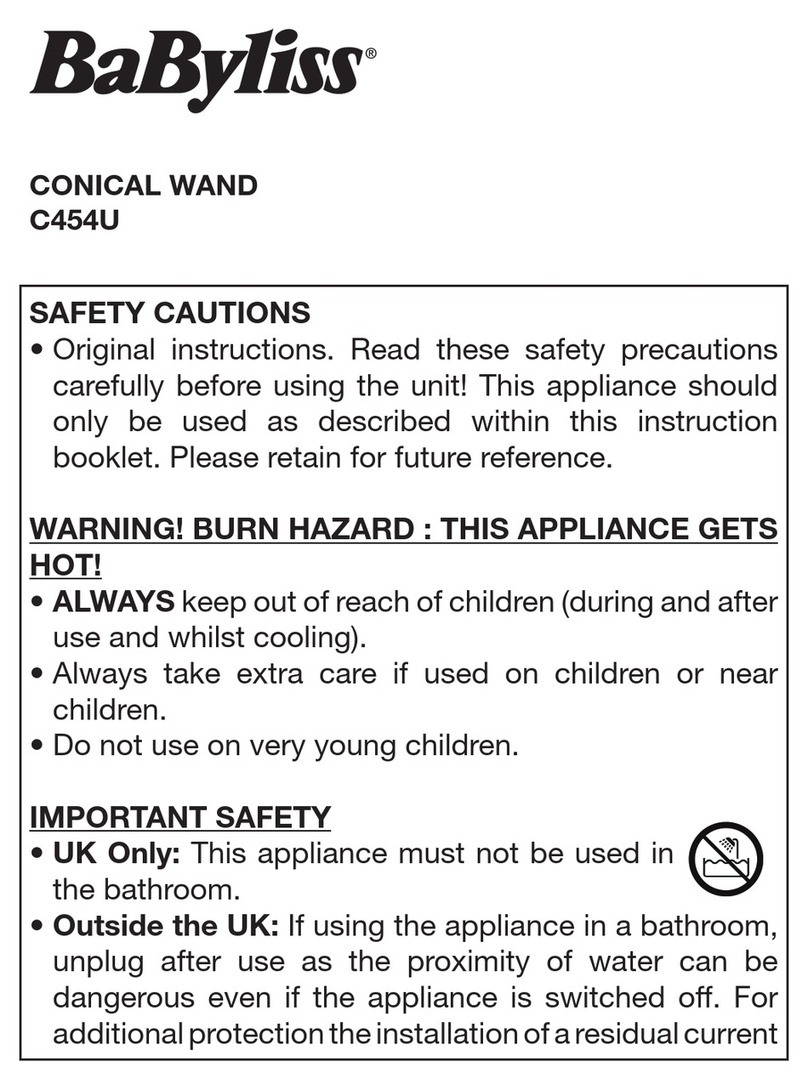 BaByliss CONICAL WAND User manual