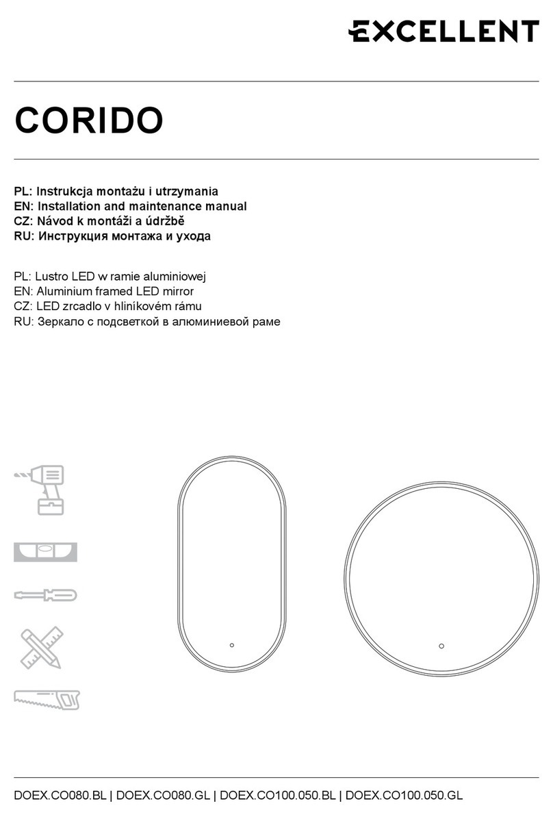 Excellent CORIDO DOEX.CO100.050.BL Installation and maintenance manual