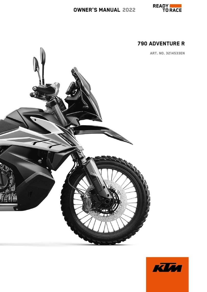 KTM 790 ADVENTURE R 2022 User manual KTM 790 ADVENTURE R 2022 User manual