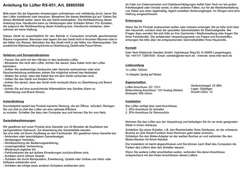 Argus RS-051 manual