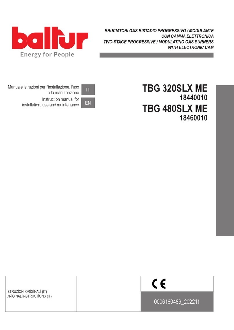 baltur TBG 320SLX ME Reference manual