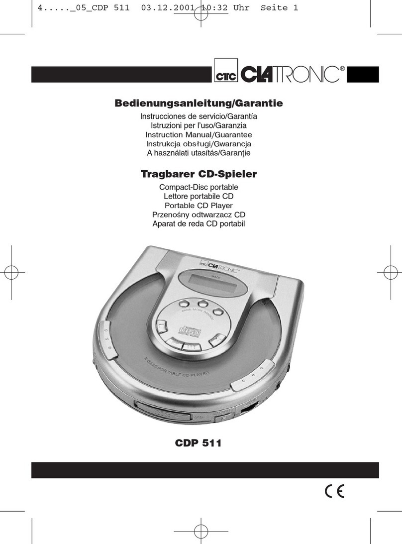 Clatronic CDP 511 Technical specifications