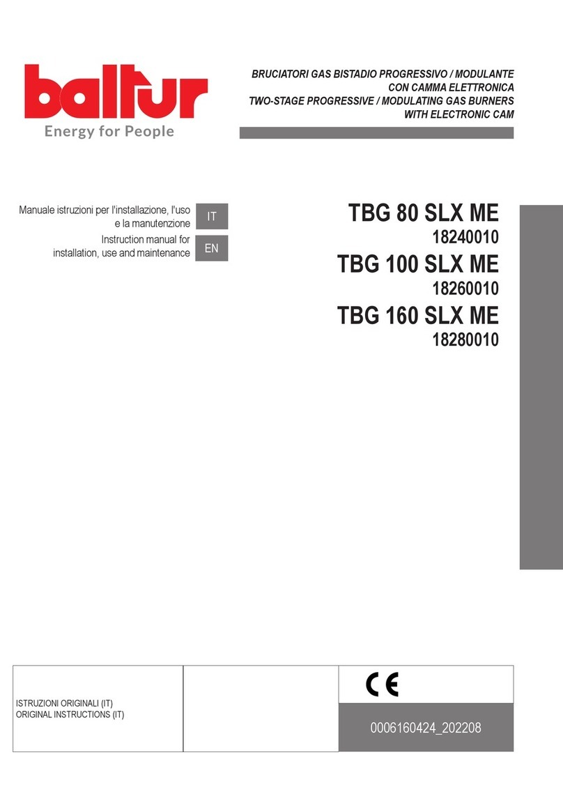 baltur TBG 80 SLX ME Reference manual