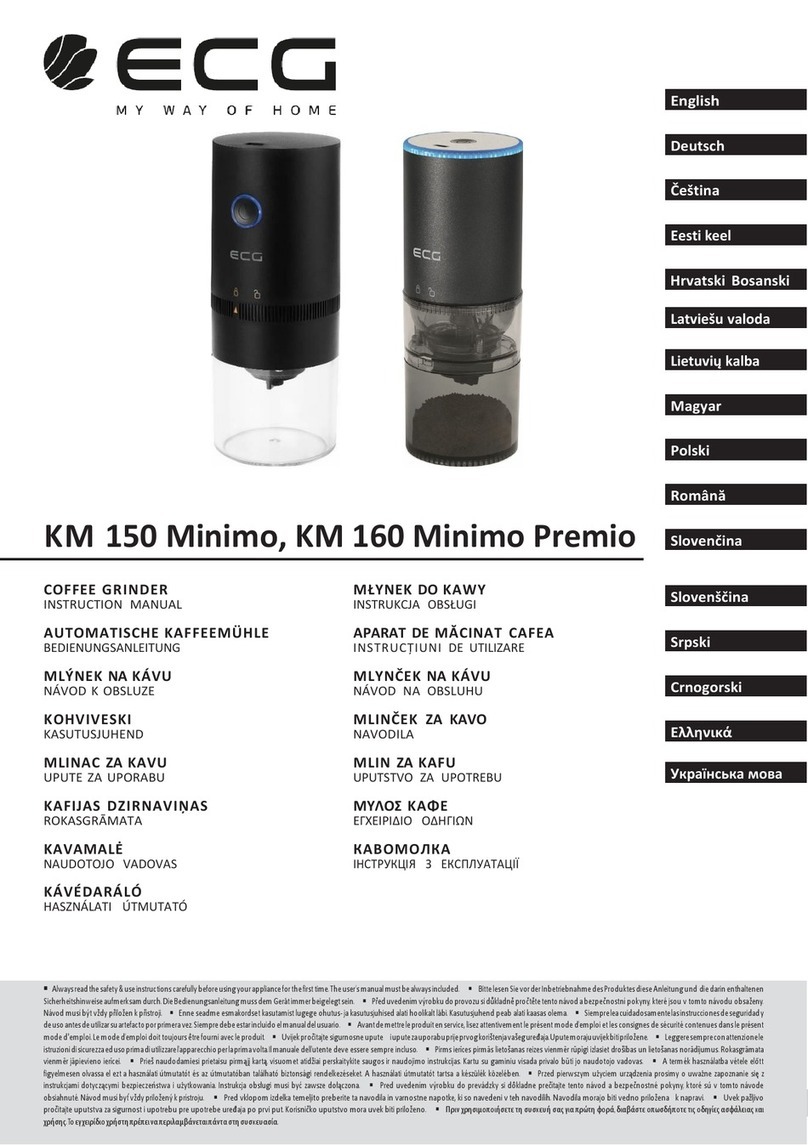 ECG KM 160 Minimo Premio instruction manual