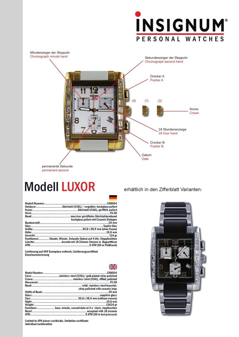 Insignum LUXOR C08004 User manual