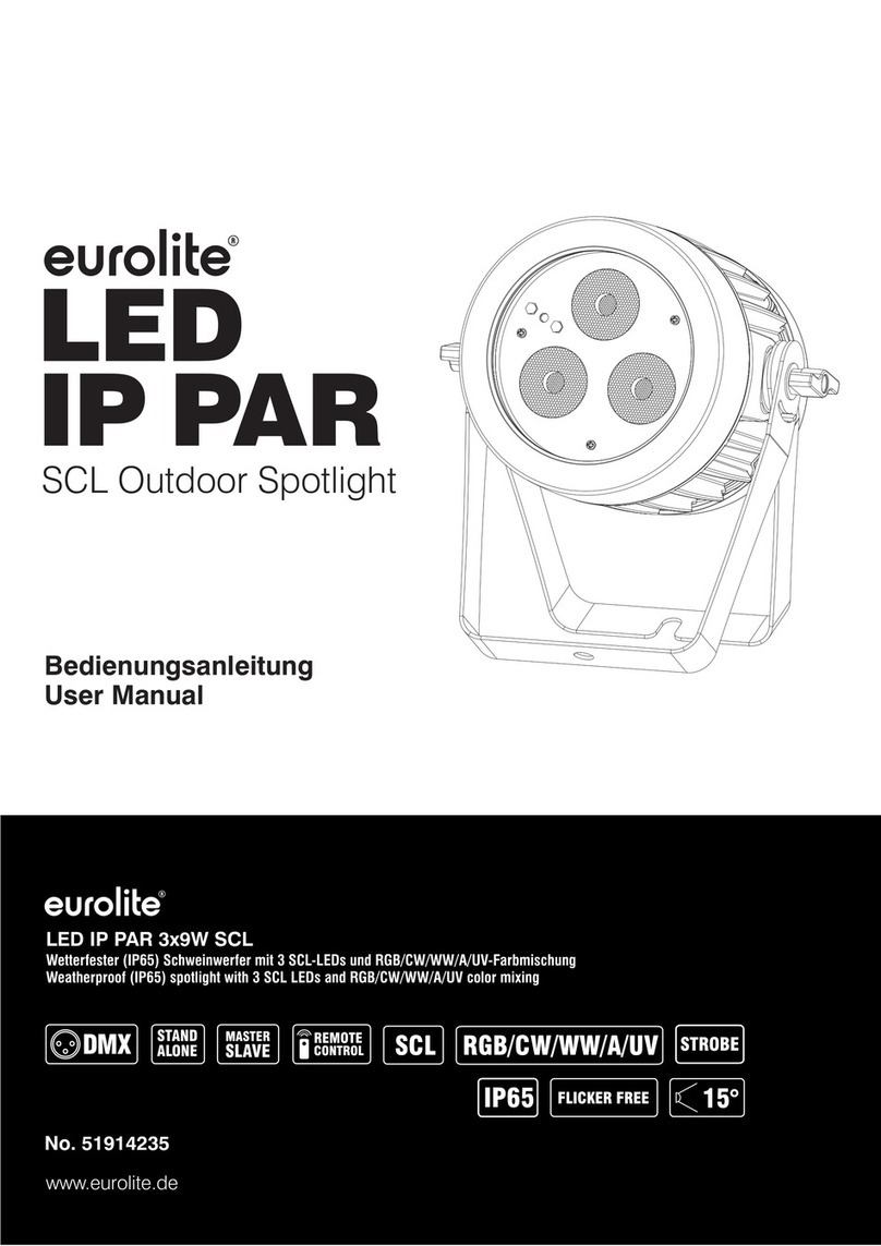 EuroLite LED IP PAR 3x9W SCL user manual