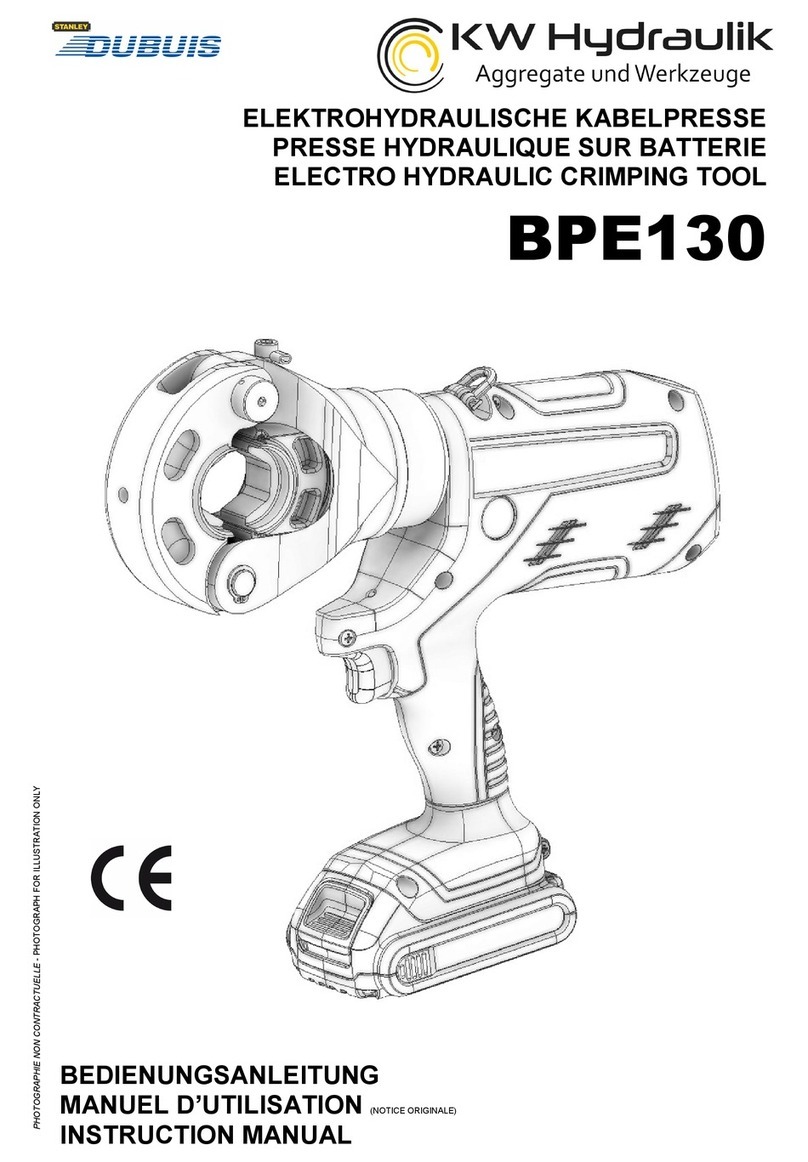 Stanley DUBUIS KW Hydraulik BPE130 User manual