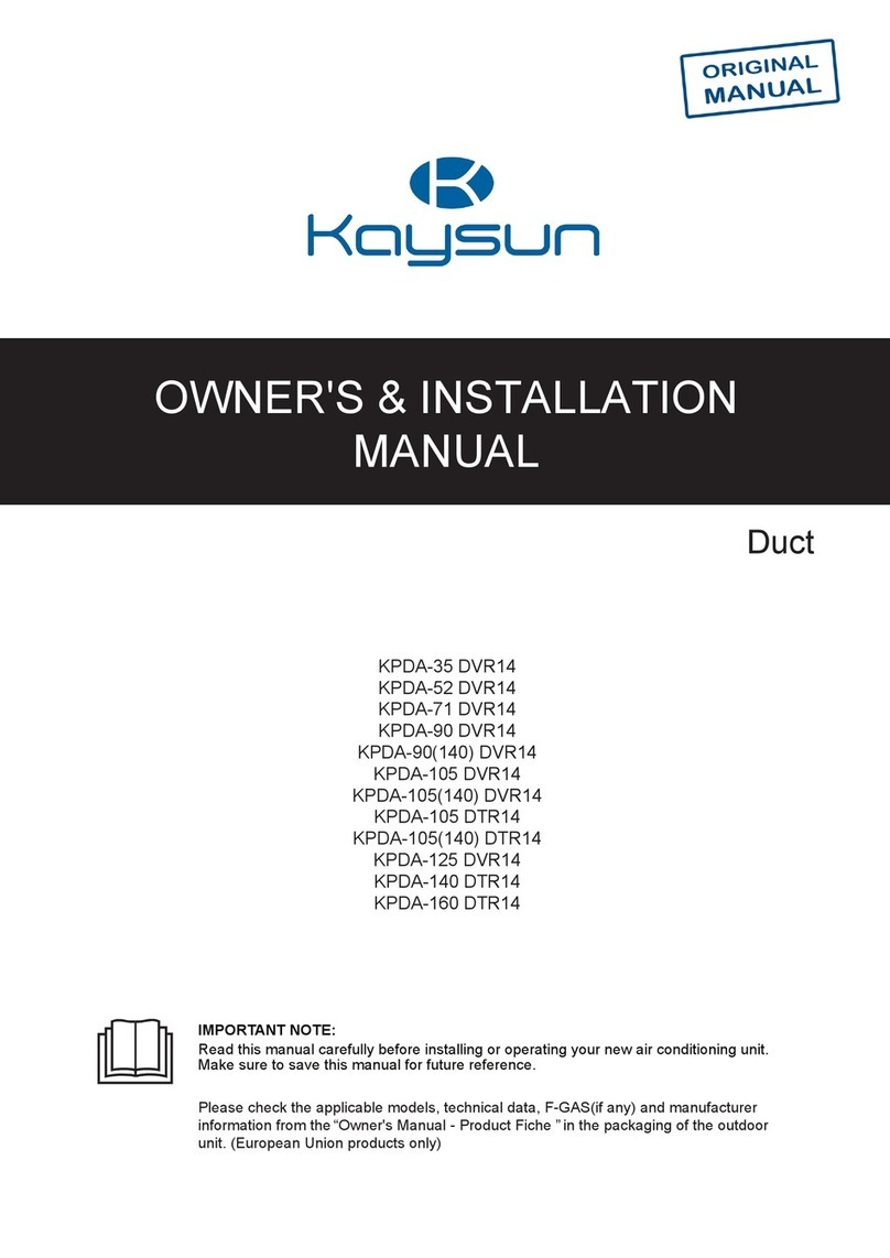 Kaysun KPDA-35 DVR14 Quick start guide