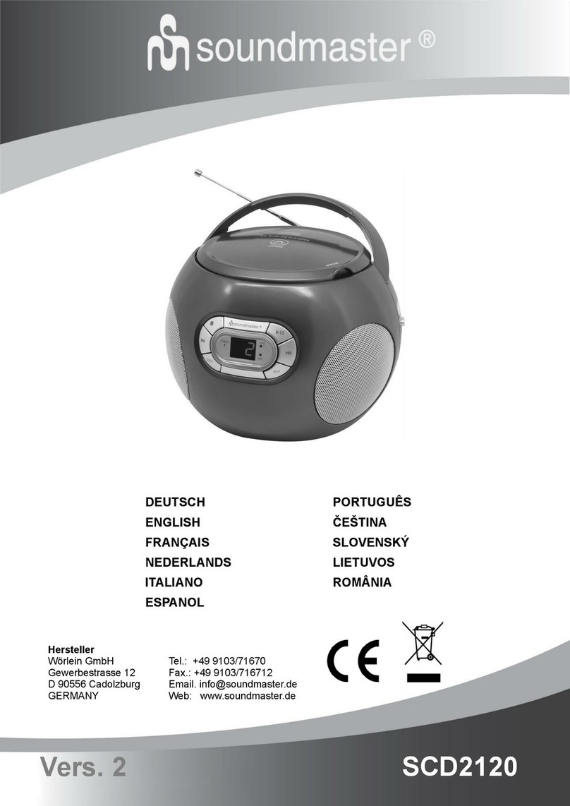 SOUNDMASTER SCD2120PI User manual