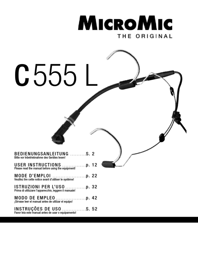 MicroMic C 555 L User manual